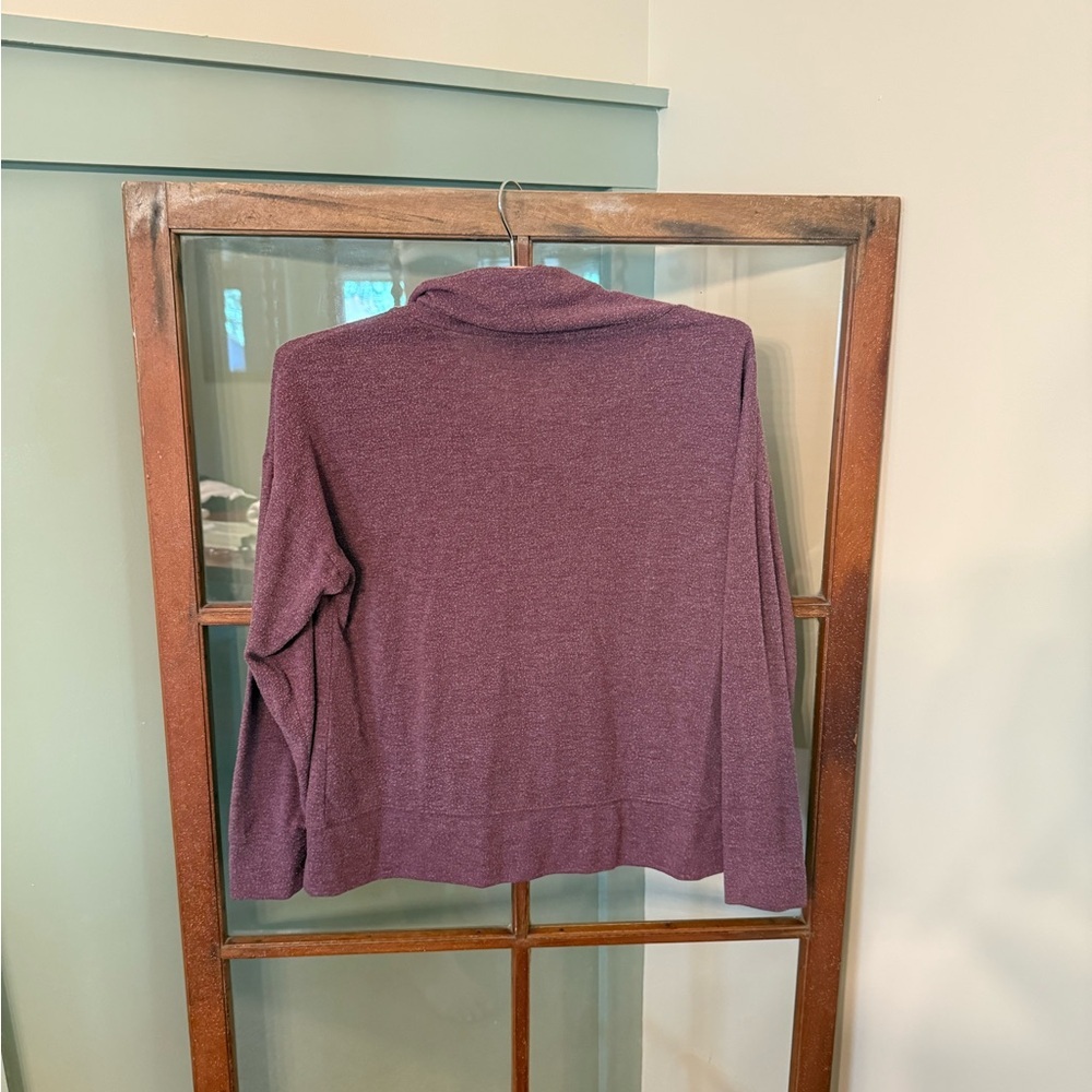 Banana Republic Women's Plum Cowl Neck Sweater - Size Small - Picture 3 of 3